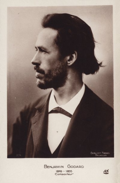 Benjamin Godard, Fransız kemancı ve Romantik besteci (1849-1895) by French Photographer