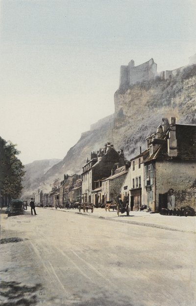 Besancon, Faubourg Rivotte ve kale by French Photographer