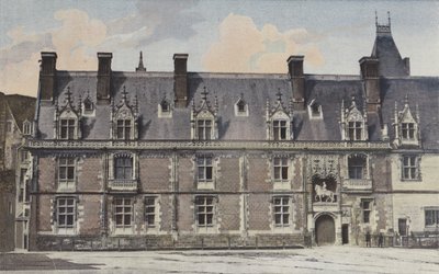 Blois, Chateau, Louis XII kanadının dış cephesi by French Photographer