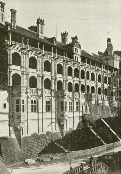 Blois, Francois 1er Cephesi (b/w fotoğraf) by French Photographer