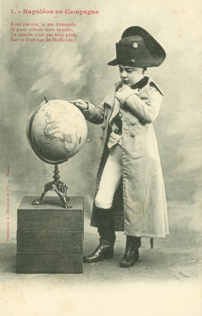 Çocuk, Napolyon gibi giyinmiş by French Photographer