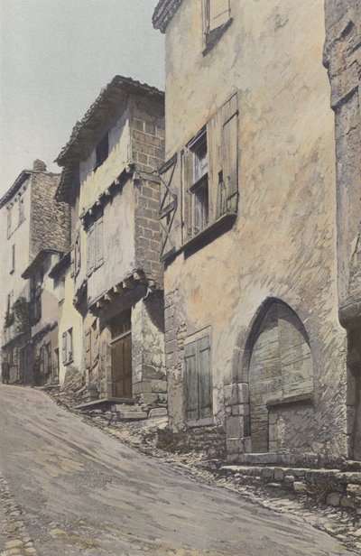 Bruniquel, ana cadde by French Photographer