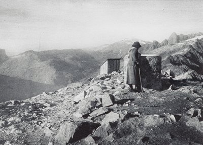 Brevent#39;ten görülen Buet, Chaine des Aiguilles Rouges (s/b fotoğraf) by French Photographer