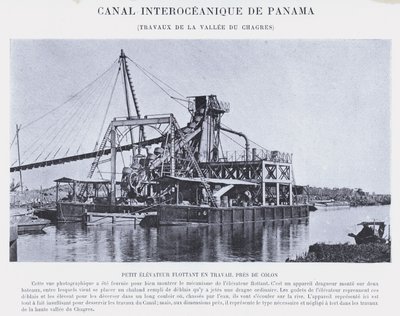 Panama Interoceanic Canal, Chagres Valley Works (s/b fotoğraf) by French Photographer