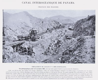 Panama Interoceanic Kanalı, Kilit İşleri (bw fotoğraf) by French Photographer