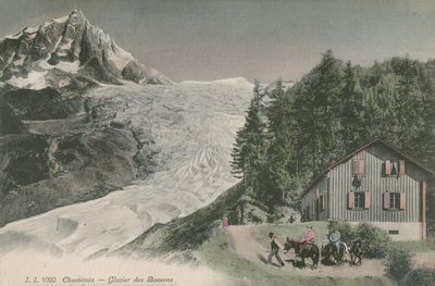 Chamonix - Bossons buzulu. 1913 yılında gönderilen kartpostal. by French Photographer