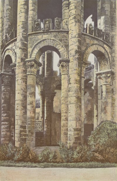 Charroux, Eski Manastır, Kule, alt kısım by French Photographer