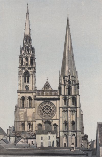 Chartres, Notre-Dame Katedrali, Cephe O by French Photographer