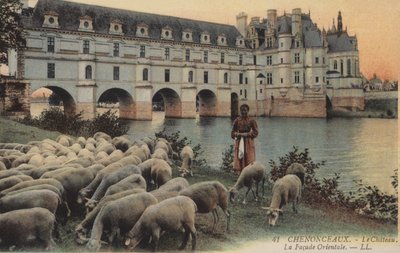 Chenonceaux, Le Chateaux, Doğu Cephesi by French Photographer