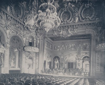 Konser Salonu, Monte Carlo (s/b fotoğraf) by French Photographer