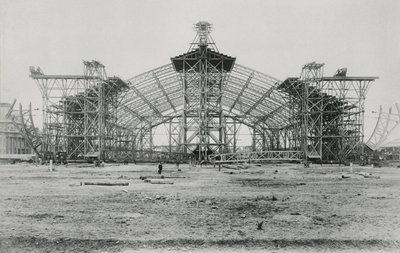 1889 Sergi Universelle için Galerie des Machines İnşaatı by French Photographer