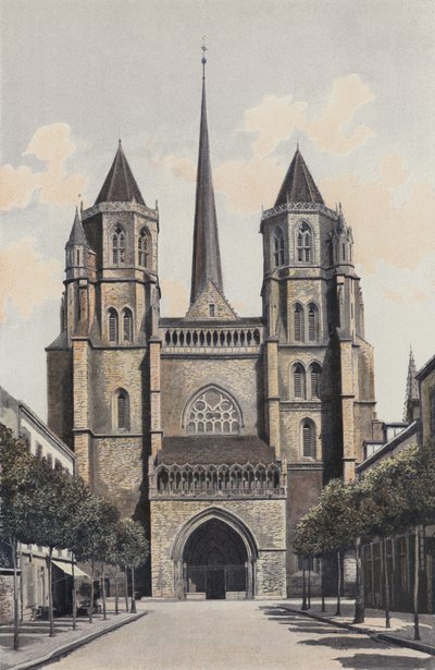 Dijon, Saint-Benign Katedrali, Cephe O by French Photographer