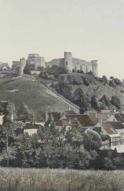 Druyes, Chateau, gölden görünüm by French Photographer