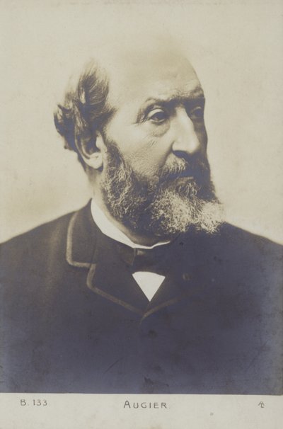 Emile Augier (1820-1889), Fransız oyun yazarı by French Photographer