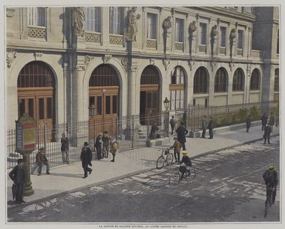 Okul gününün sonu saat dörtte, Lycee Janson de Sailly, Paris (renkli fotoğraf) by French Photographer
