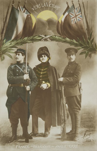 Birinci Dünya Savaşı, ittifak Fransa - Belçika - İngiltere, 20. yüzyıl (fotoğraf) by French Photographer