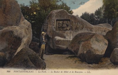 Fontainebleau, La Foret, Milet Kayası ve Rousseau by French Photographer