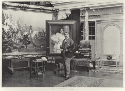 François Flameng atölyesinde by French Photographer