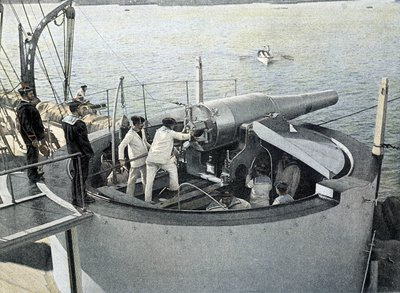 Fransız Donanması, 19. yüzyıl sonu: Canon tatbikatı - Bibl. des Arts Deco. by French Photographer