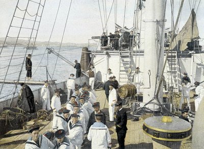 Fransız Donanması, 19. yüzyıl sonu: yatılı yemek - İncil. des Arts deco. by French Photographer
