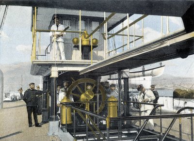 Fransız Donanması, 19. yüzyılın sonlarında: gezinti çubuğu alıştırması - İncil. des Arts Deco. by French Photographer