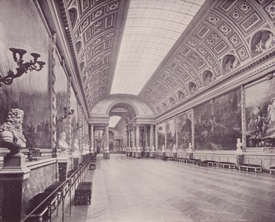 Savaşlar Galerisi, Versay Sarayı (s/b fotoğraf) by French Photographer