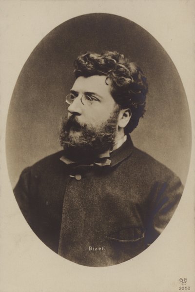 Georges Bizet, Fransız besteci, çoğunlukla operalardan (1838-1875) by French Photographer