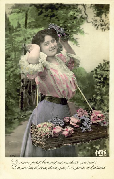 Satılık çiçekli kız by French Photographer