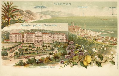 Grand Hotel National, Menton (renkli taş) by French Photographer