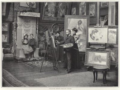Guillaume Dubufe atölyesinde by French Photographer