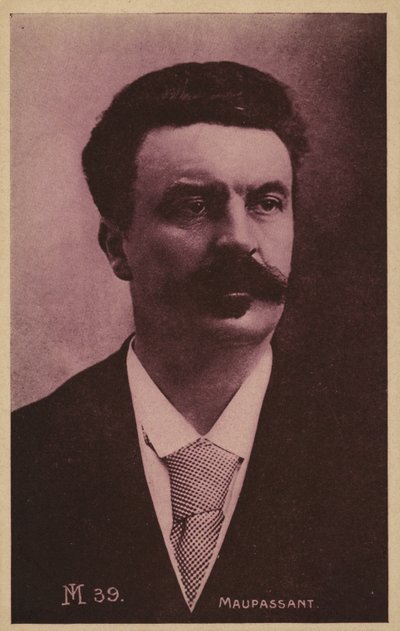 Guy de Maupassant (1850-1893), Fransız kısa öykü yazarı, romancı ve şair by French Photographer
