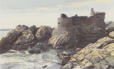 Ile DYeu, Vieux Şatosu, Görünüm S E by French Photographer