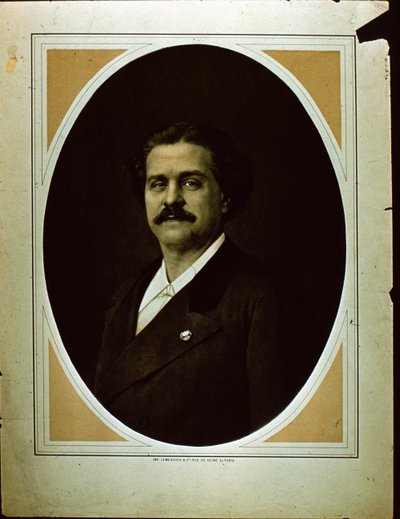 İth. Bir adamın Lemercier & Co. portresi (sepya fotoğrafı) by French Photographer