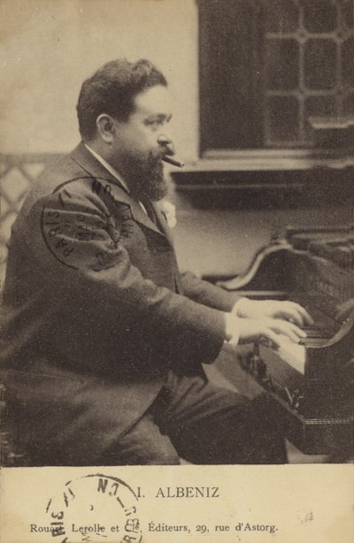 Isaac Albeniz, İspanyol piyanist ve besteci (1860-1909) by French Photographer