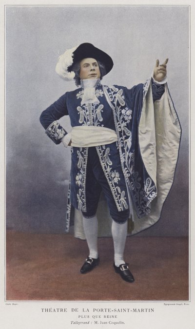 Jean Coquelin, Kraliçeden Fazlasında Talleyrand rolünde (renkli fotoğraf) by French Photographer