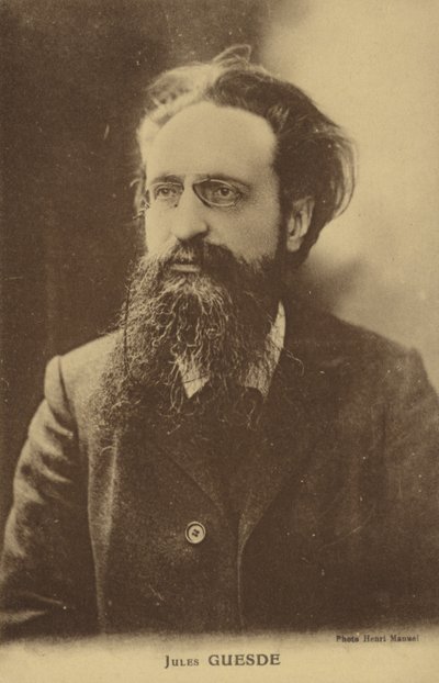 Jules Guesde (1845-1922), Fransız gazeteci ve sosyalist politikacı by French Photographer