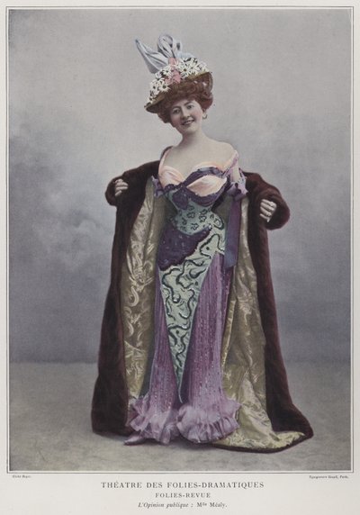 Juliette Mealy, Fransız aktör ve şarkıcı (renkli fotoğraf) by French Photographer