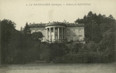 La Bachellerie, Dordogne, Chateau De Rastignac (s/b fotoğraf) by French Photographer