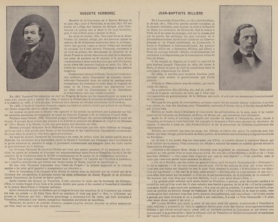 Paris Komünü, Auguste Vermorel, Jean-Baptiste Milliere (s/b fotoğraf) by French Photographer