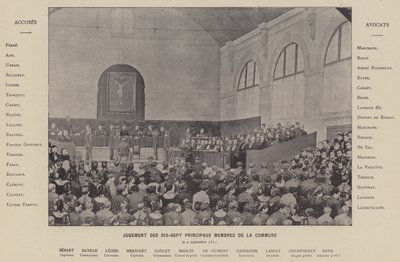 Paris Komünü, Komünün On Yedi Asli Üyesinin Kararı, 2 Eylül 1871 (s/b fotoğraf) by French Photographer