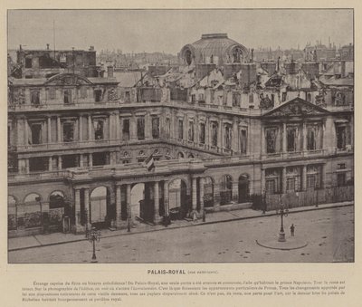 Paris Komünü, Palais-Royal, dış görünüm (s/b fotoğraf) by French Photographer