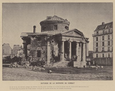 Paris Komünü, Rotonde De La Barriere Du Combat (s/b fotoğraf) by French Photographer