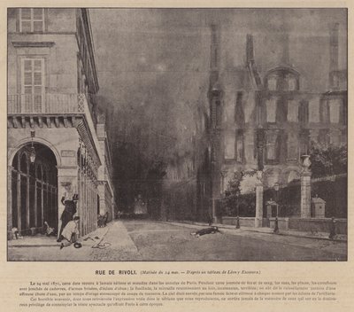 Paris Komünü, Rue De Rivoli, 24 Mayıs Matinesi (s/b fotoğraf) by French Photographer