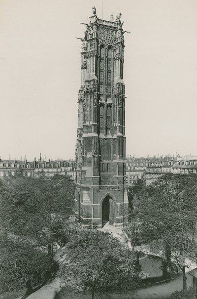 Saint-Jacques Kulesi, Saint-Jacques Kulesi (fotogravür) by French Photographer