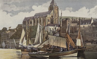 Le Treport, Leglise ve liman by French Photographer