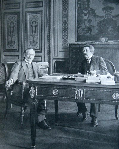 Lloyd George ve Aristide Briand, 1916 by French Photographer