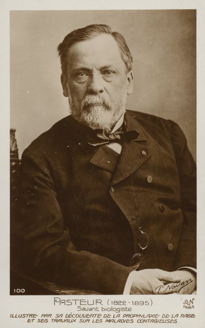 Louis Pasteur (1822-1895), Fransız kimyager ve mikrobiyolog by French Photographer