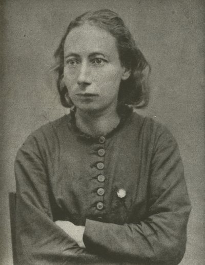 Louise Michel, Paris Komünü (s/b fotoğraf) by French Photographer