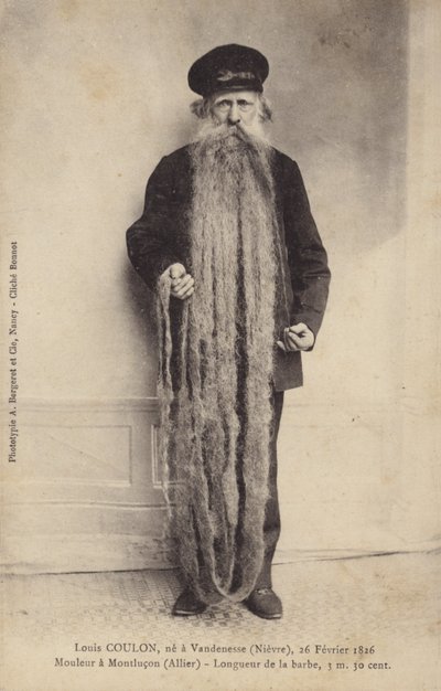 Adam son derece uzun sakallı by French Photographer