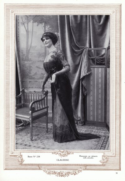 Pierre Imans tarafından yaratılan manken (b/w fotoğraf) by French Photographer